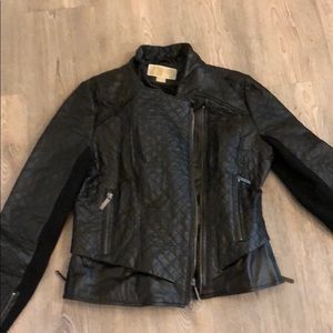 Black Michael kors leather jacket, small
